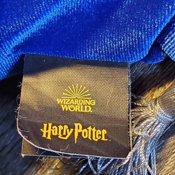 Harry Potter The Noble Collection Ravenclaw Blue Velvety Pillow Silky Pouch EUC - Picture 10 of 12